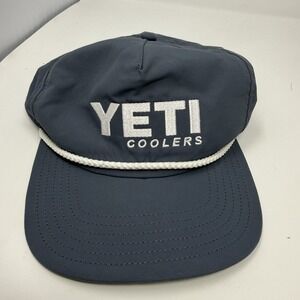 Yeti Coolers Gray Snapback Hat With Rope Adjustable OSFA